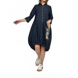 NEW ALEMBIKA winona wonderful dress in denim